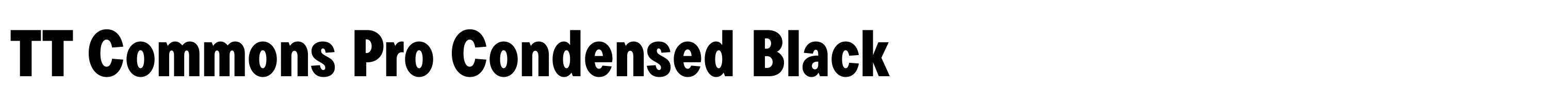 TT Commons Pro Condensed Black